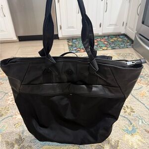Lululemon XL Black Tote Bag